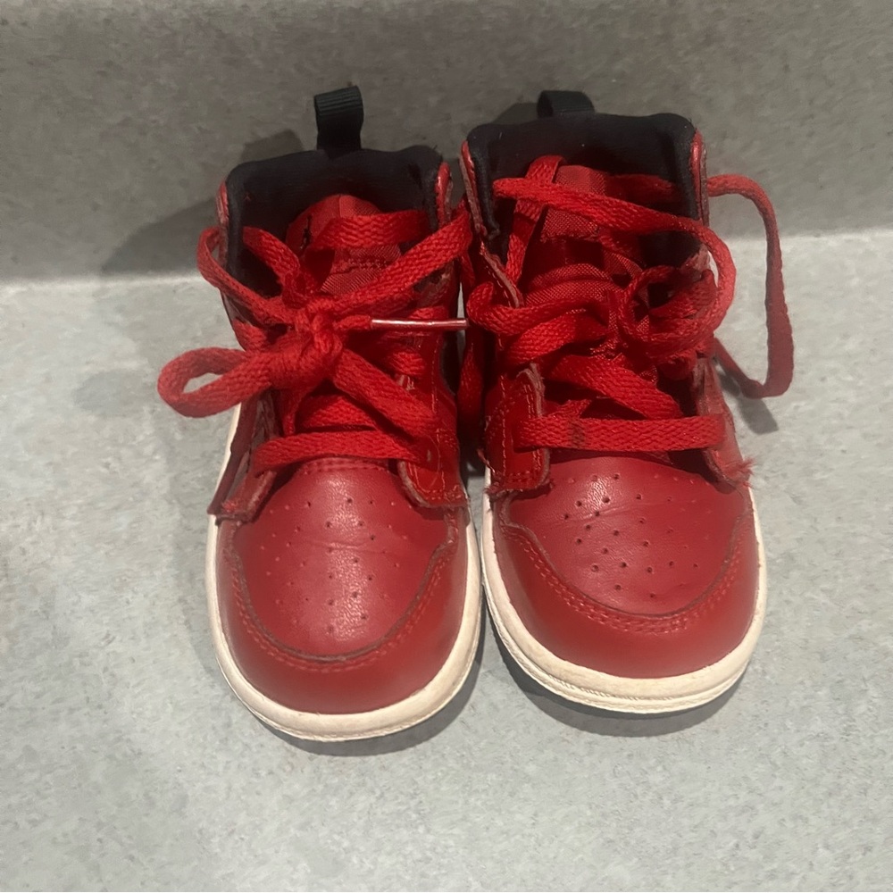 Nike Air Jordan 1 Retro Mid Kids Gym Red/Black Sport Athletic Sneaker Shoes‎ 5C